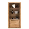 Wohnen Regale|Vitrinen<70x141x40 Regal mit Türfach in Eiche - Nelenia