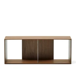 Wohnen Regale<101x38x30 Regel Element in Nussbaum Furnier - Lician