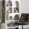 Wohnen Regale<95x180x32 Retro Design Regal in Weiß - Tom