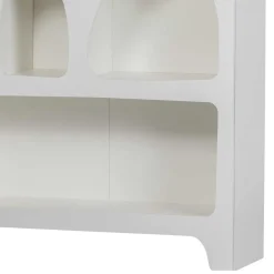Wohnen Regale<95x180x32 Retro Design Regal in Weiß - Tom