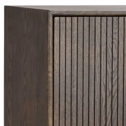 Wohnen Sideboards<160x75x42 Retro Design Sideboard in Eiche dunkel - Cuzliav