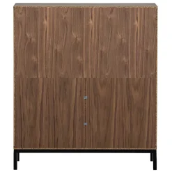 Wohnen Regale<81x81x35 Retro Schrank mit Fach & 2 Türen - Bradley