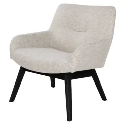 Wohnen Sessel<63x73x65 Retro Sessel in Creme Weiß - Solanda