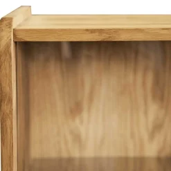 Wohnen Highboards|Schränke<100x154x50 Retro Vitrinenschrank aus Wildeiche - Hardus
