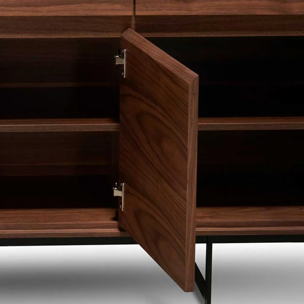 Wohnen Sideboards<155x85x45 Retro-Sideboard mit Bügelgestell - Frenanda