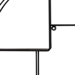 Wohnen Regale<50x50x12 Rundes Wandregal in Schwarz - Anatana