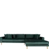Wohnen Sofas<290x76x170 Samt Ecksofa im Skandi Design - Bonisa