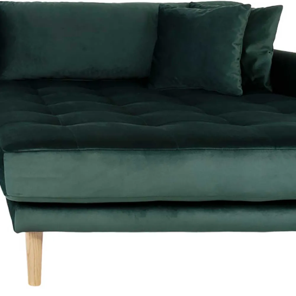 Wohnen Sofas<290x76x170 Samt Ecksofa im Skandi Design - Bonisa