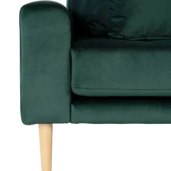 Wohnen Sofas<290x76x170 Samt Ecksofa im Skandi Design - Bonisa