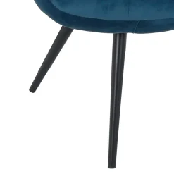 Wohnen Sessel<76x86x86 Samt Loungestuhl in Blau - Sixtys