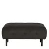 Wohnen Hocker<90x45x90 Samt Sitzhocker in Graubraun - Centur