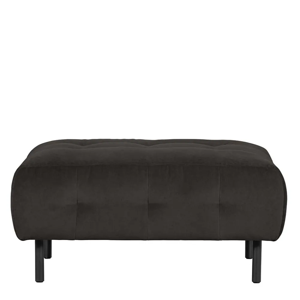 Wohnen Hocker<90x45x90 Samt Sitzhocker in Graubraun - Centur