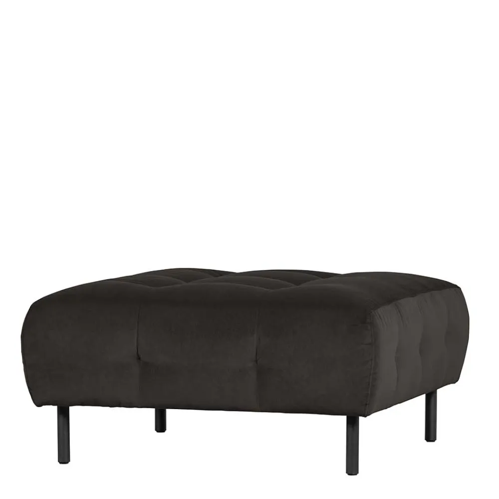 Wohnen Hocker<90x45x90 Samt Sitzhocker in Graubraun - Centur