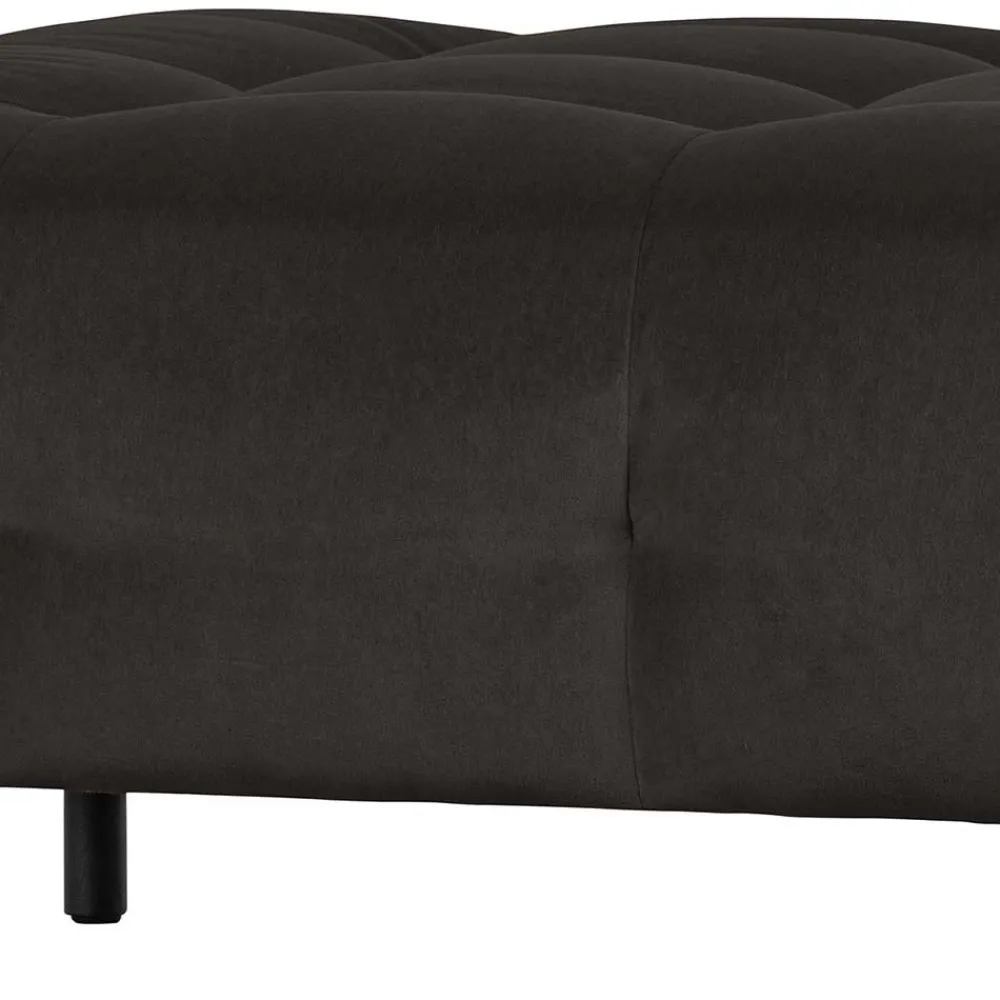 Wohnen Hocker<90x45x90 Samt Sitzhocker in Graubraun - Centur