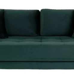 Wohnen Sofas<180x76x93 Samt Wohnzimmercouch in Dunkelgrün - Secilia