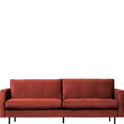Wohnen Sofas<230x83x88 Samt Wohnzimmercouch in Kastanien Braun - Enzing
