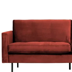 Wohnen Sofas<230x83x88 Samt Wohnzimmercouch in Kastanien Braun - Enzing