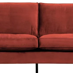 Wohnen Sofas<230x83x88 Samt Wohnzimmercouch in Kastanien Braun - Enzing