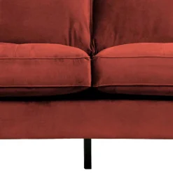 Wohnen Sofas<230x83x88 Samt Wohnzimmercouch in Kastanien Braun - Enzing