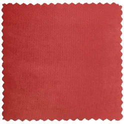 Wohnen Hocker<46x46x46 Samthocker im Retro Style in Rot - Colin