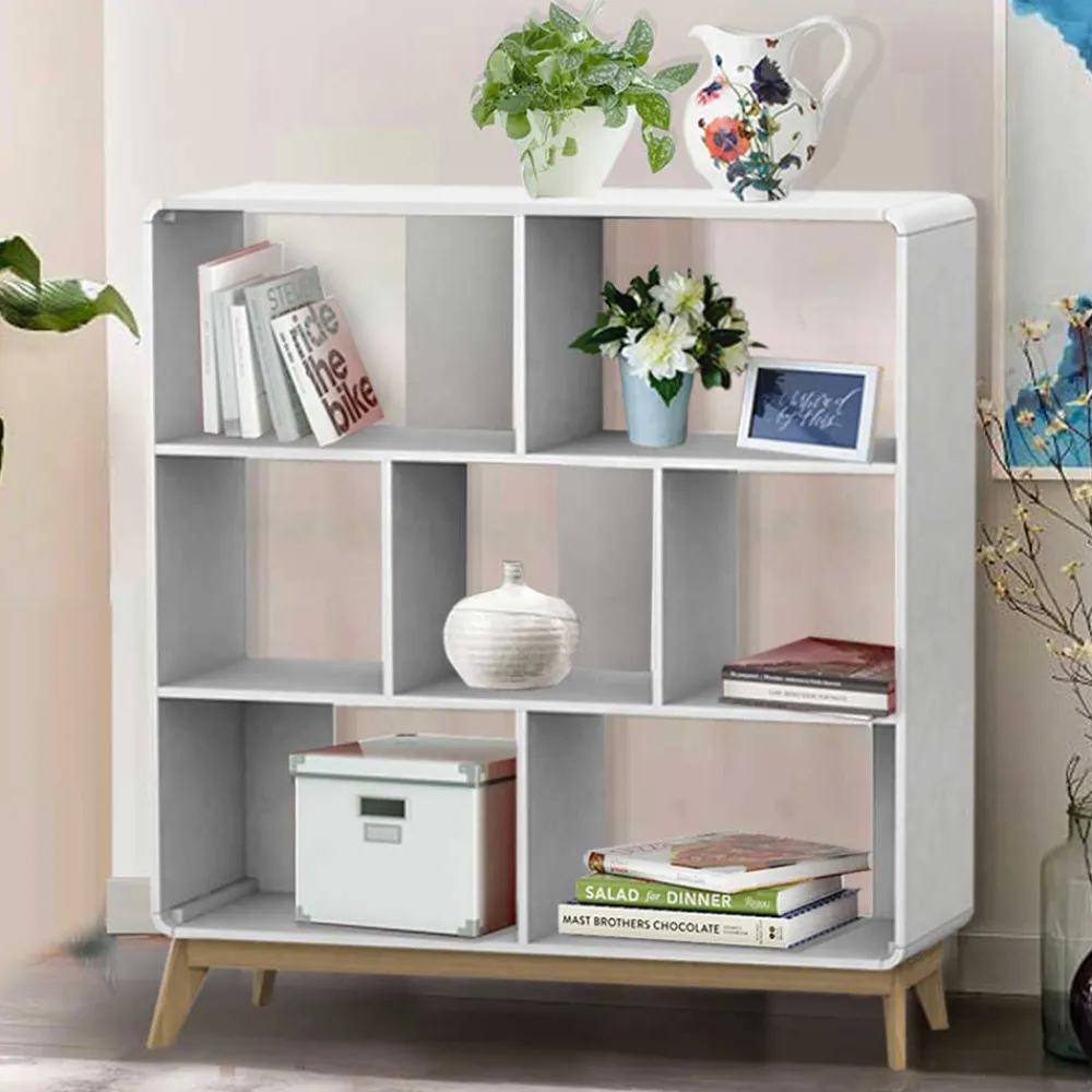 Wohnen Regale<122x126x29 Scandi Regal mit abgerundeten Ecken - Kolreva