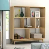 Wohnen Regale<122x126x29 Scandi Standregal in Natur - Jendren