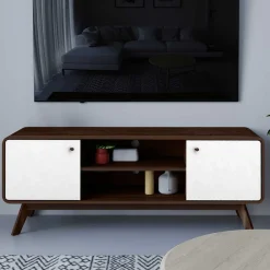 Wohnen Lowboards<140x53x39 Scandi TV Unterschrank zweifarbig - Devkan
