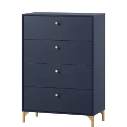 Wohnen Kommoden<80x117x40 Schlafzimmer Hochkommode elegant - Inbano