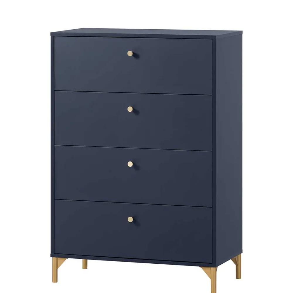 Wohnen Kommoden<80x117x40 Schlafzimmer Hochkommode elegant - Inbano