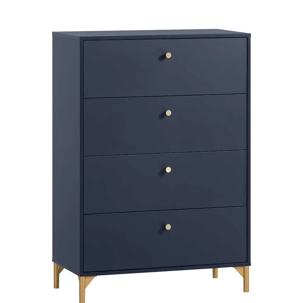 Wohnen Kommoden<80x117x40 Schlafzimmer Hochkommode elegant - Inbano