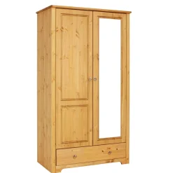 Wohnen Kleiderschränke|Schränke<106x191x59 Schlafzimmer Schrank in Kiefer Natur - Imressa I