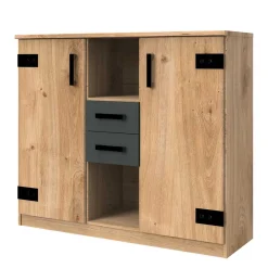 Wohnen Sideboards<124x105x41 Schrank im Industry & Loft Style - Uletria
