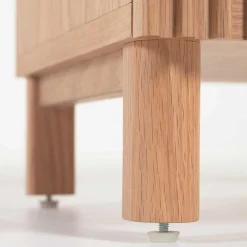 Wohnen Schränke<85x170x43 Schrank mit drei Lamellen Türen - Azuro