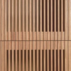 Wohnen Schränke<85x170x43 Schrank mit drei Lamellen Türen - Azuro
