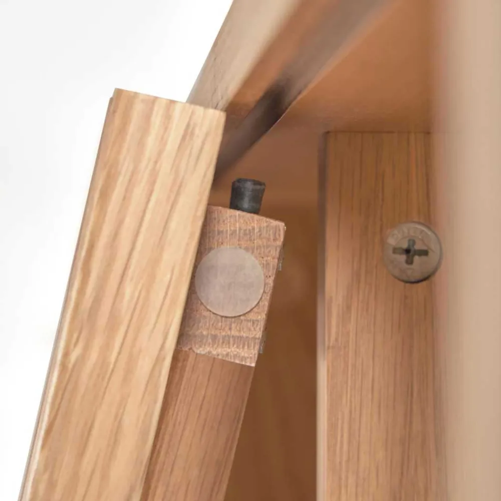Wohnen Schränke<85x170x43 Schrank mit drei Lamellen Türen - Azuro