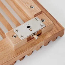 Wohnen Schränke<85x170x43 Schrank mit drei Lamellen Türen - Azuro