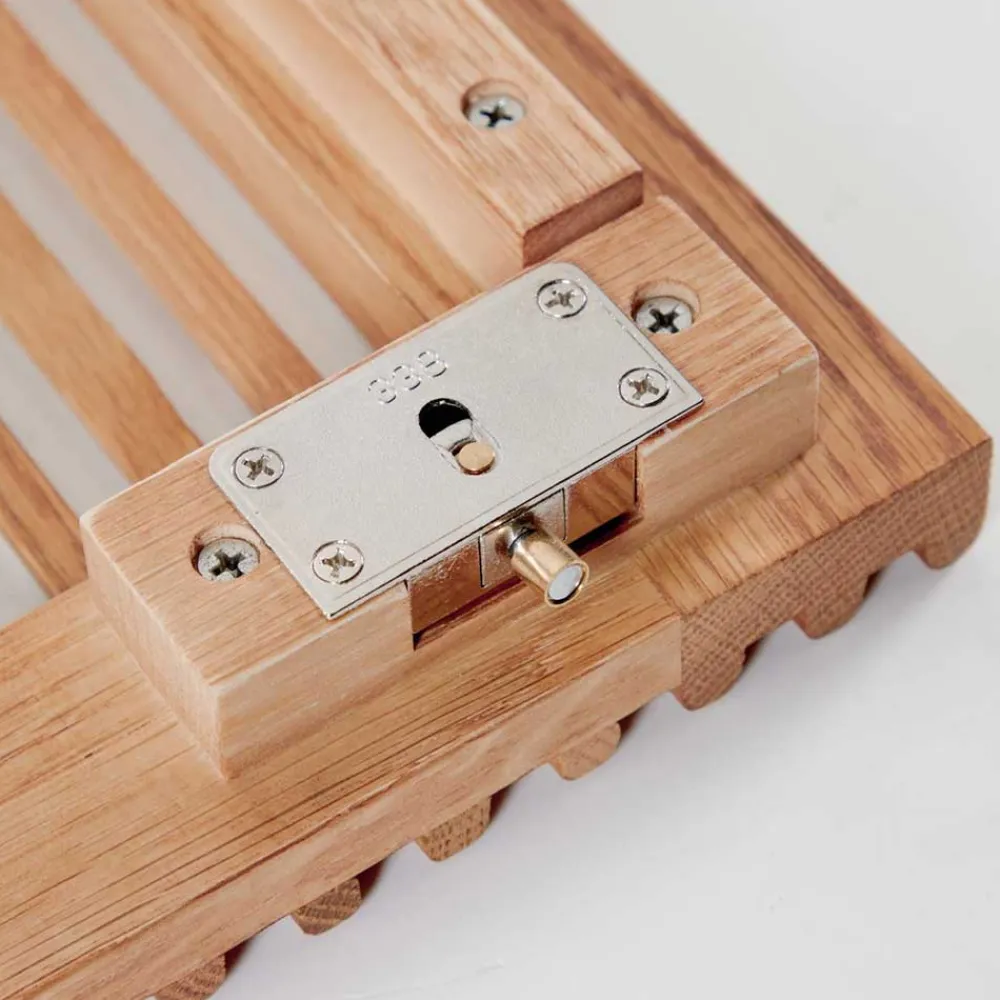 Wohnen Schränke<85x170x43 Schrank mit drei Lamellen Türen - Azuro