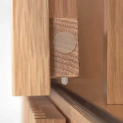 Wohnen Schränke<85x170x43 Schrank mit drei Lamellen Türen - Azuro