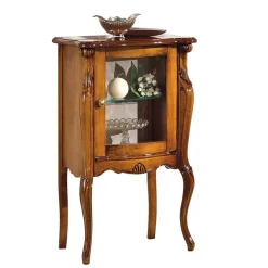 Wohnen Vitrinen<61x100x40 Schrank mit Glastür - Carlenna I