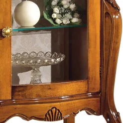 Wohnen Vitrinen<61x100x40 Schrank mit Glastür - Carlenna I