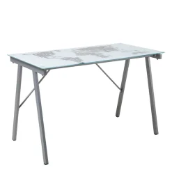 Wohnen Tische<113x73x58 Schreibtisch aus bedrucktem Glas - Ugolina