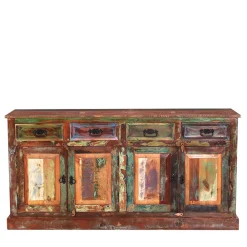 Wohnen Sideboards<160x80x40 Shabby Chic Sideboard auf Sockel - Jamaica