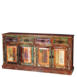 Wohnen Sideboards<160x80x40 Shabby Chic Sideboard auf Sockel - Jamaica