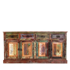 Wohnen Sideboards<160x80x40 Shabby Chic Sideboard auf Sockel - Jamaica