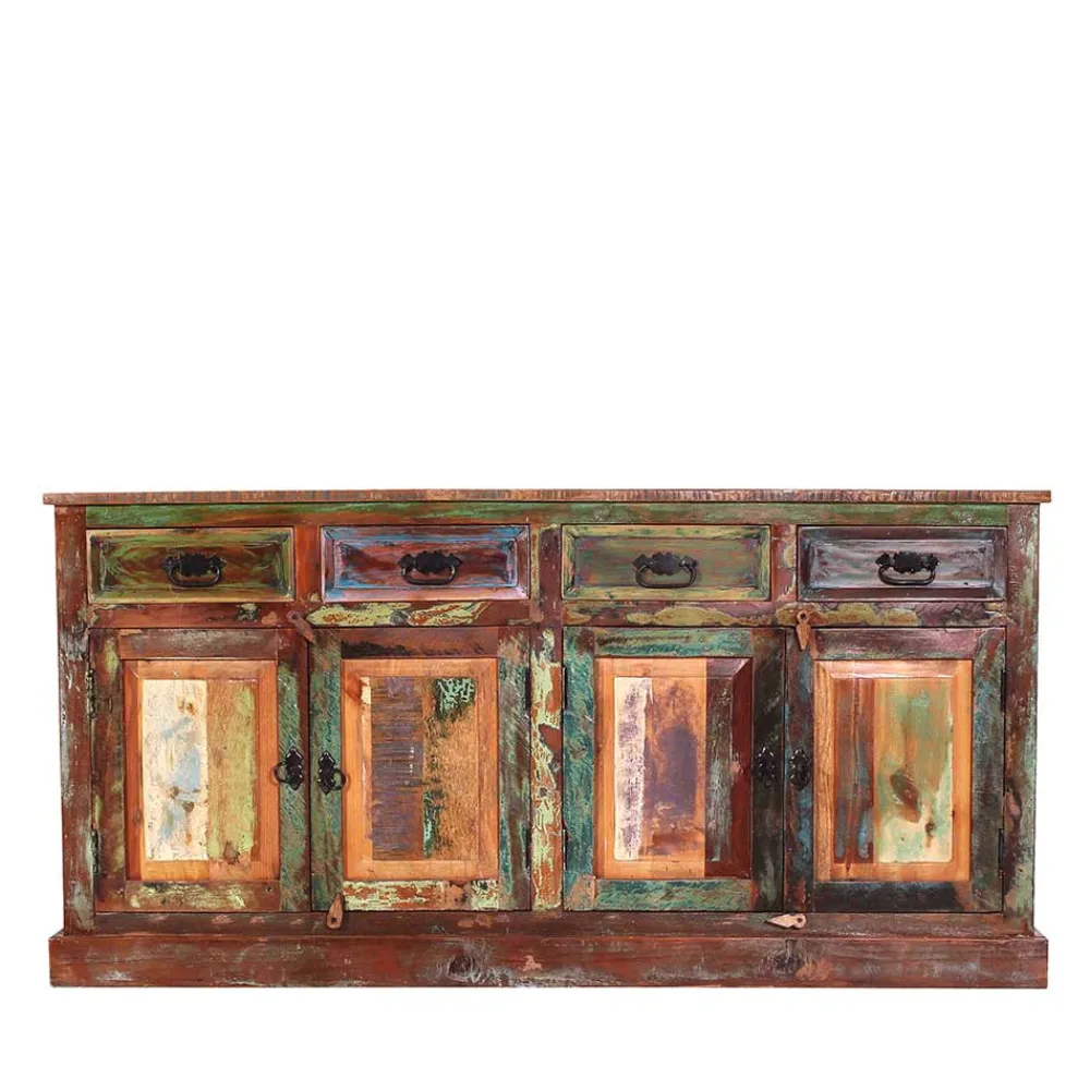Wohnen Sideboards<160x80x40 Shabby Chic Sideboard auf Sockel - Jamaica