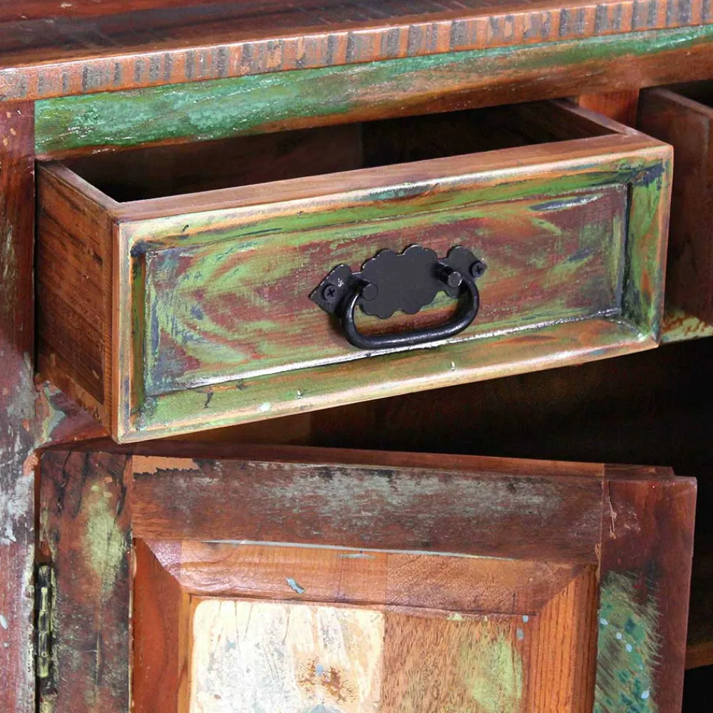 Wohnen Sideboards<160x80x40 Shabby Chic Sideboard auf Sockel - Jamaica