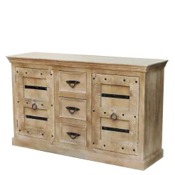 Wohnen Sideboards<150x90x45 Shabby Chic Sideboard in Grey Wash - Abid