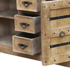 Wohnen Sideboards<150x90x45 Shabby Chic Sideboard in Grey Wash - Abid