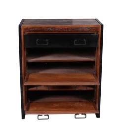 Wohnen Kommoden<80x96x40 Shabby Schuhschrank mehrfarbig - Ensley