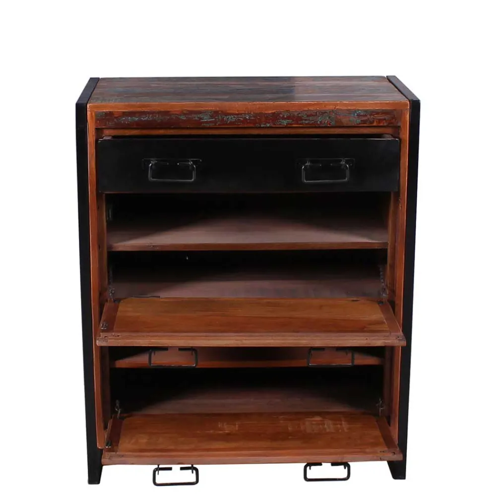 Wohnen Kommoden<80x96x40 Shabby Schuhschrank mehrfarbig - Ensley
